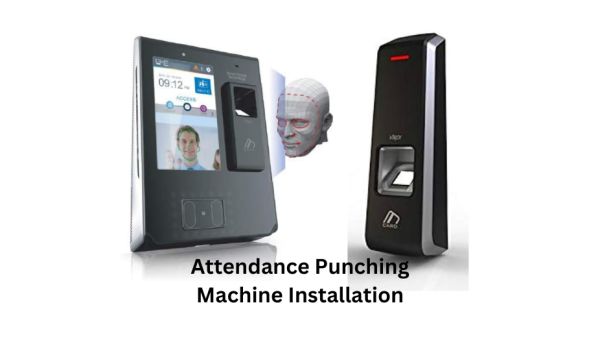 attendance punching machine installation