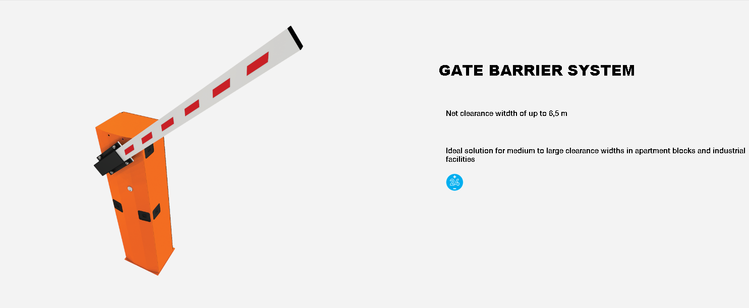 Gate barrier system device