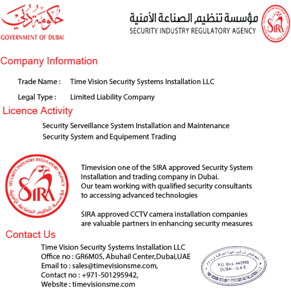 SIRA approved companies