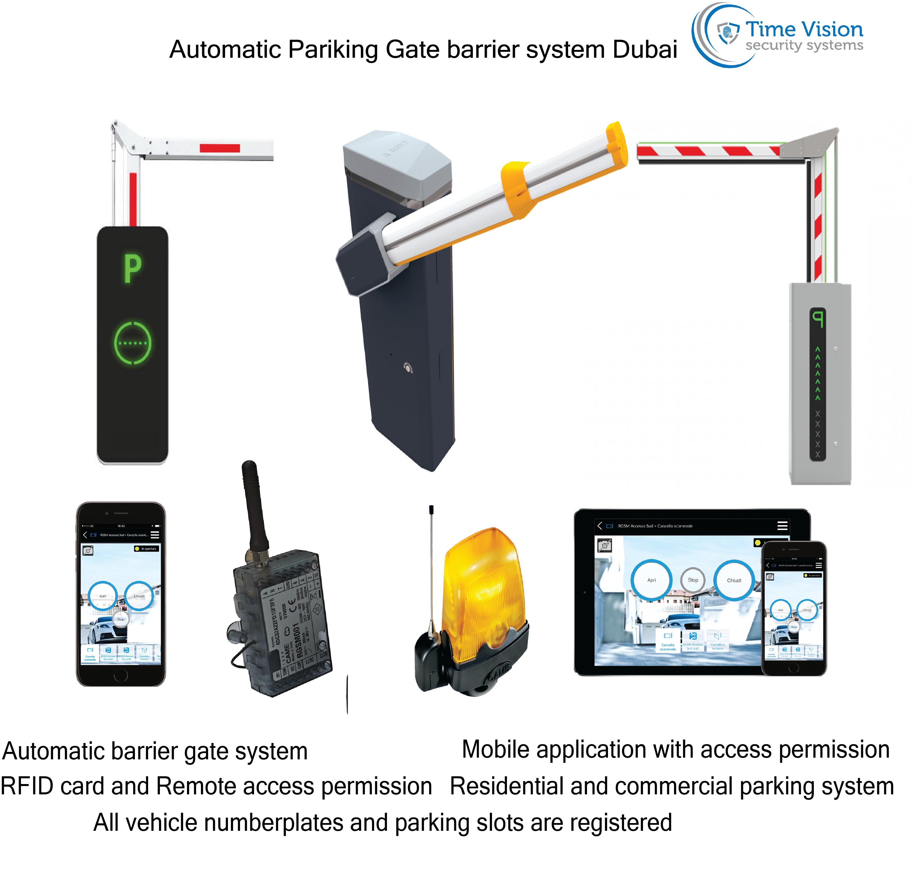 parking barrier gate system