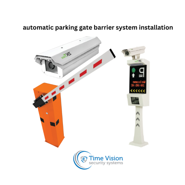 Automatic ANPR parking gate barrier system