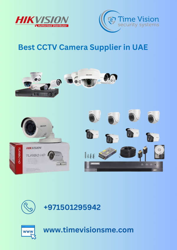 Enhance Security with CCTV Cameras. Time Vision Offers Reliable CCTV Camera Systems in the UAE.