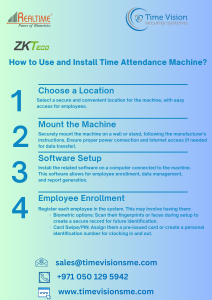 Time Attendance Machines: Accurate & Effortless